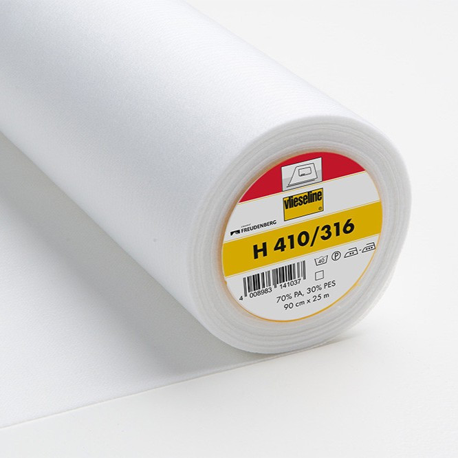 Vlieseline H410 White Flexible Reinforced Fusible Interlining - Maison Klem